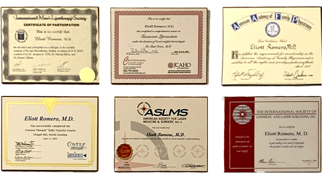Certificates of achievement